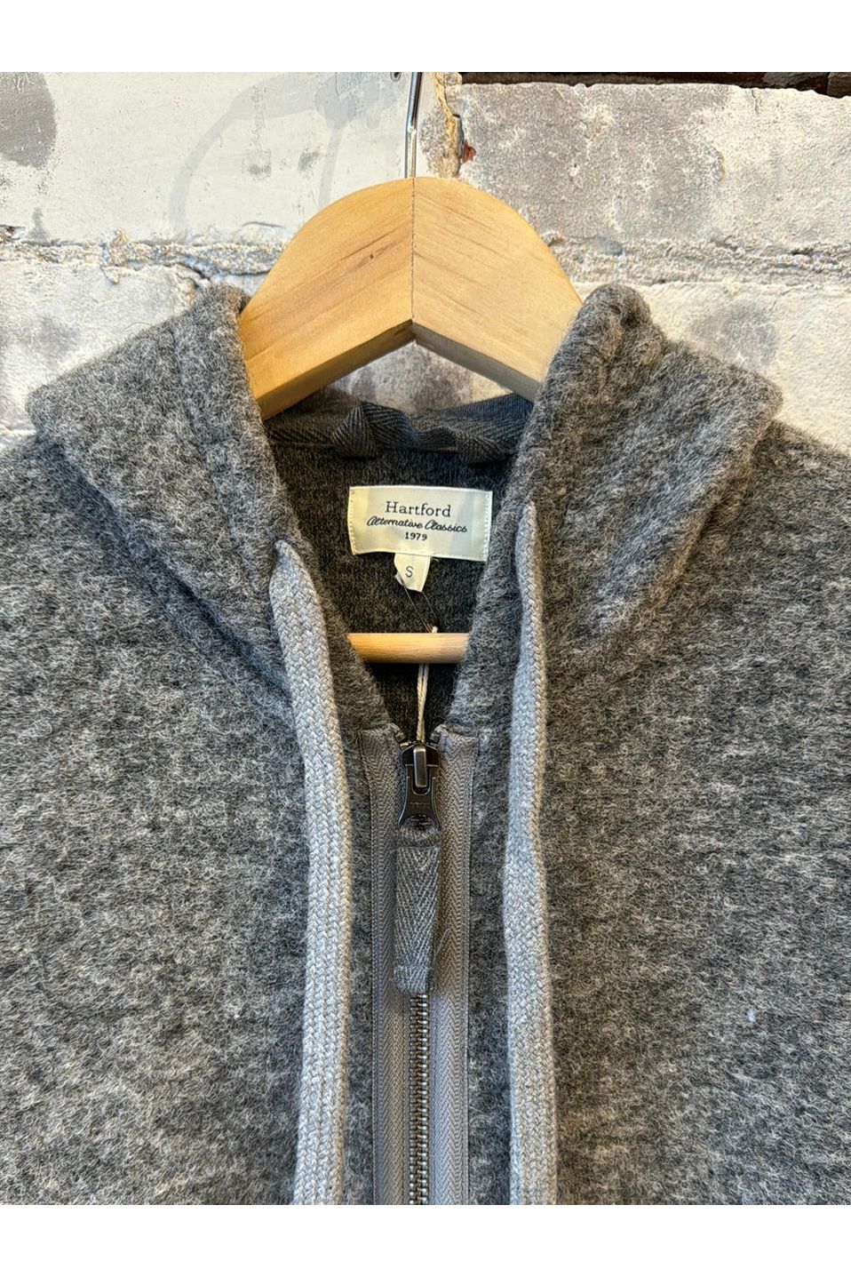 Wool Hooded Jacket - Heather Grey - DUNE + SALT