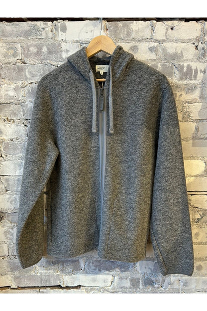 Wool Hooded Jacket - Heather Grey - DUNE + SALT