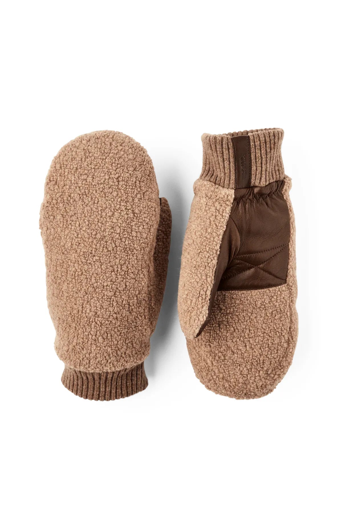 Emilia Wool Mitten - Camel/Light Brown