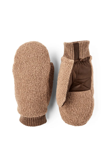 Emilia Wool Mitten - Camel/Light Brown