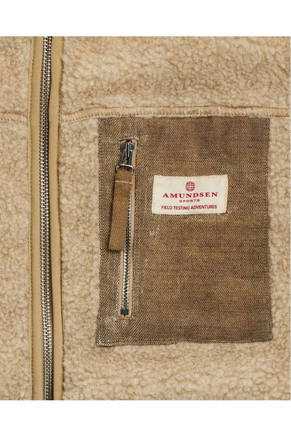 Men's Heroes Wool Fleece Vest - Natural - DUNE + SALT