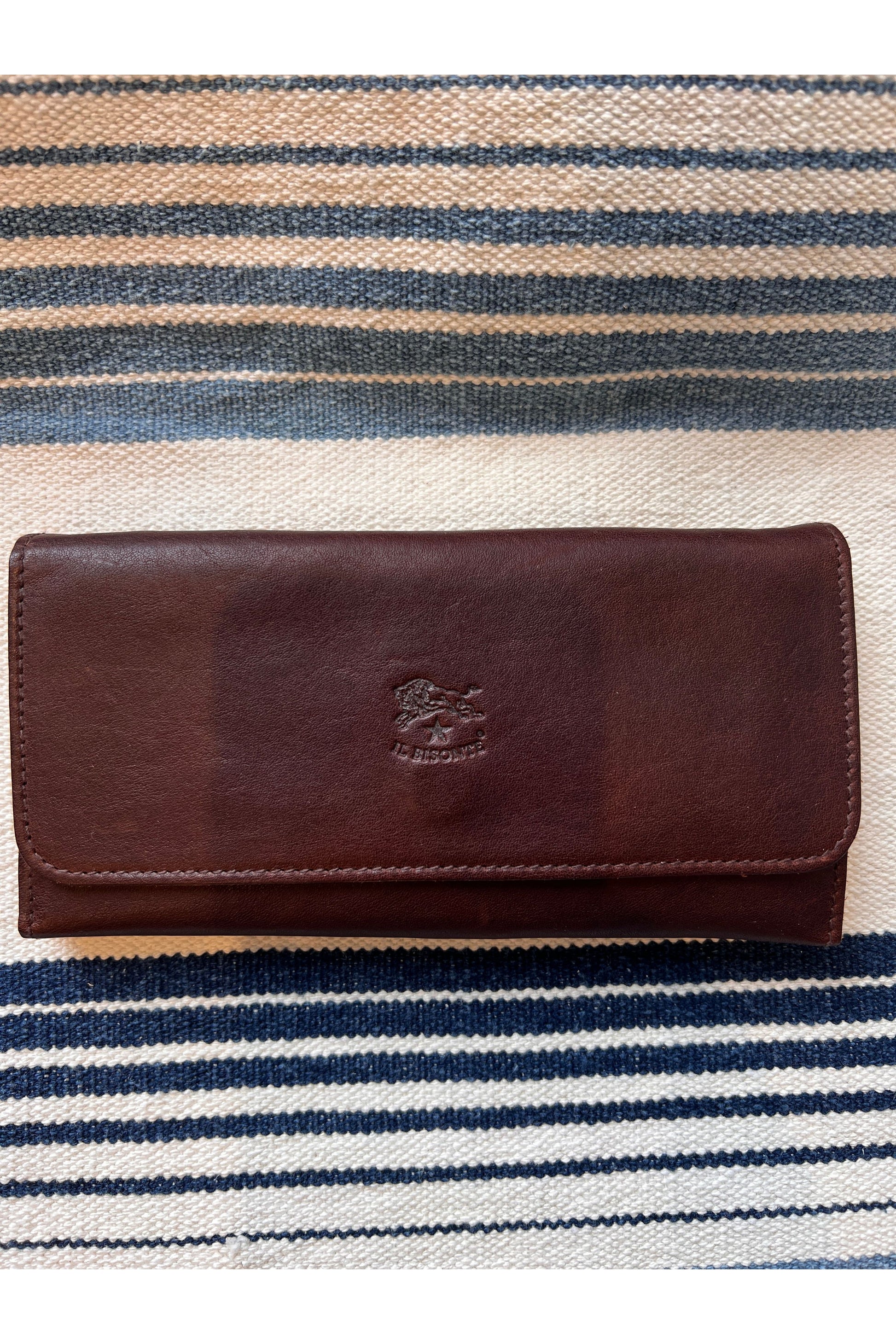 Continental Wallet in Calf Leather - Caffe - DUNE + SALT
