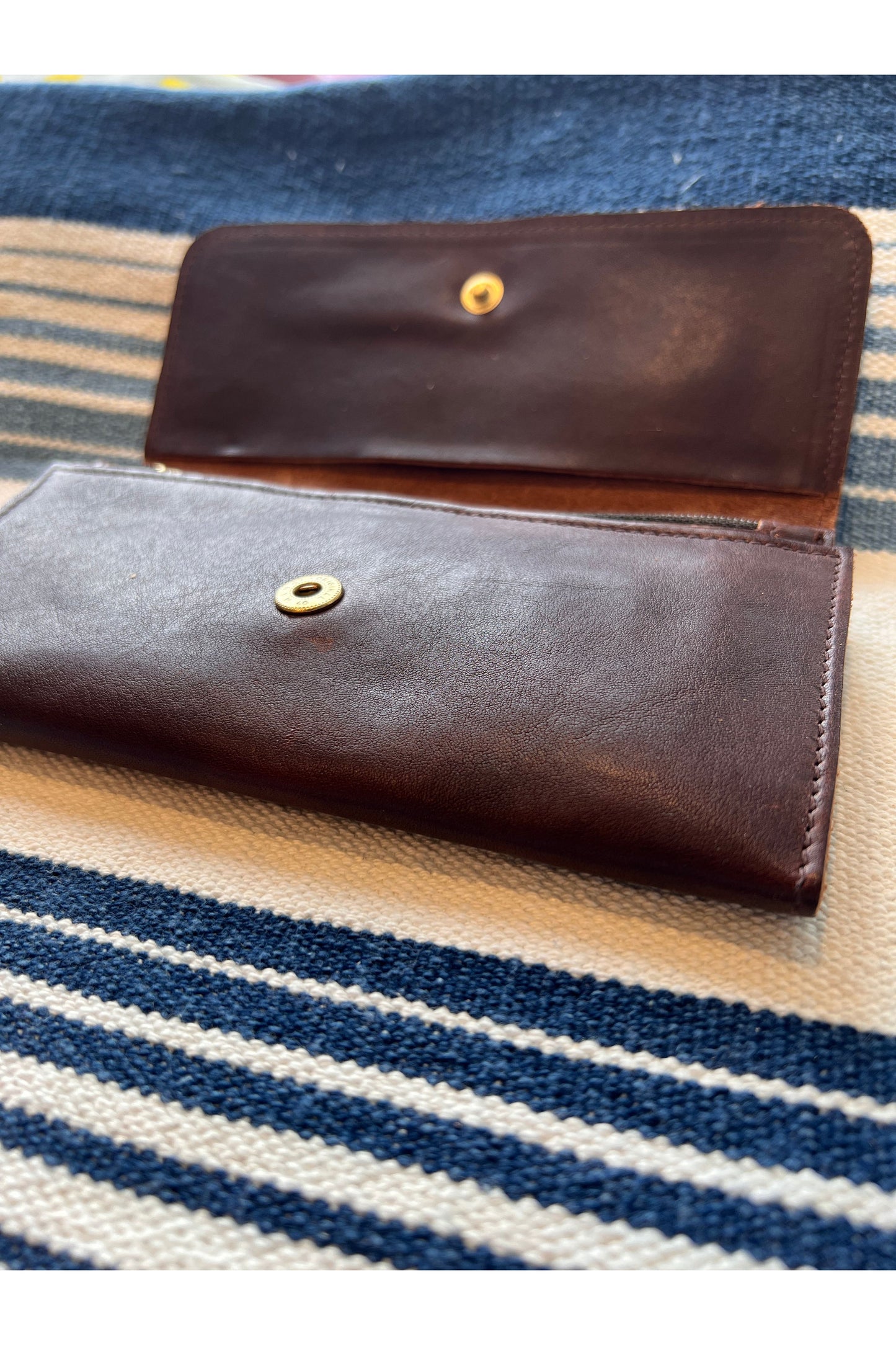 Continental Wallet in Calf Leather - Caffe - DUNE + SALT