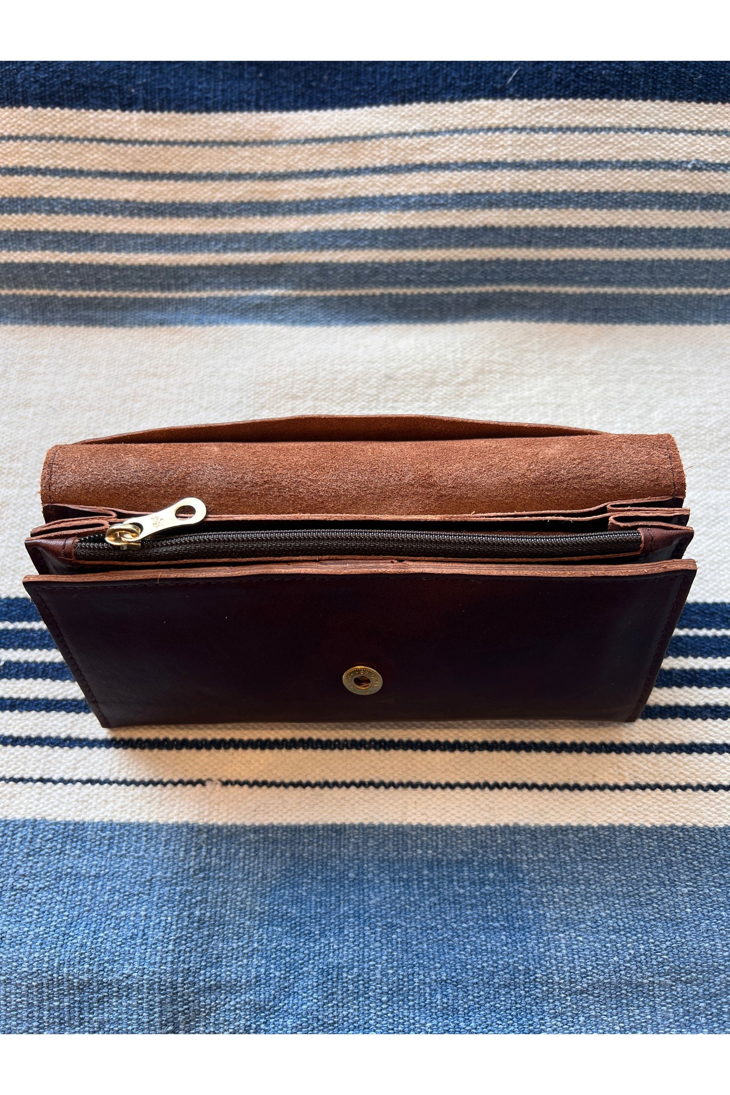 Continental Wallet in Calf Leather - Caffe - DUNE + SALT