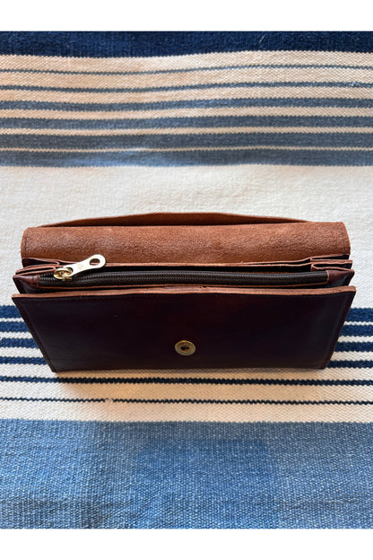 Continental Wallet in Calf Leather - Caffe - DUNE + SALT
