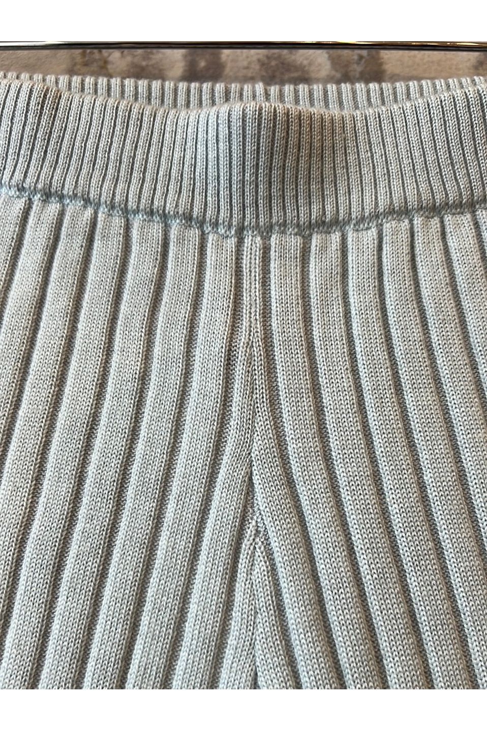 Reveal Silk Cashmere Rib Biker Short - Sail - DUNE + SALT