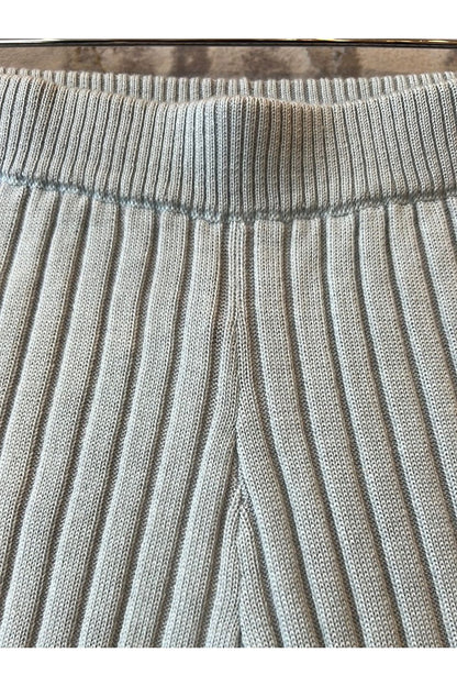 Reveal Silk Cashmere Rib Biker Short - Sail - DUNE + SALT