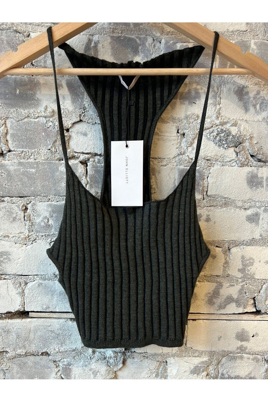 Reveal Silk Cashmere Rib Cami - Storm X Black - DUNE + SALT