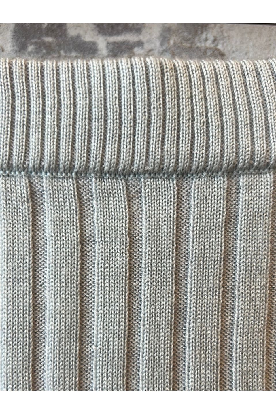 Reveal Silk Cashmere Rib Tube Skirt - Sail - DUNE + SALT