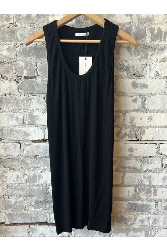 Gemini Rib RacerBack Dress - Black - DUNE + SALT