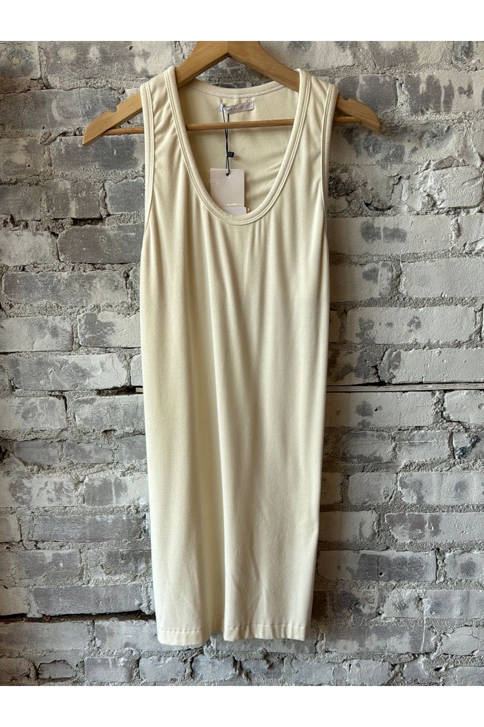 Gemini Rib Racerback Dress - Salt - DUNE + SALT