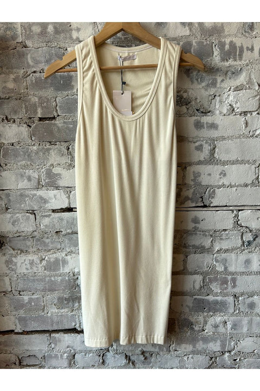 Gemini Rib Racerback Dress - Salt - DUNE + SALT