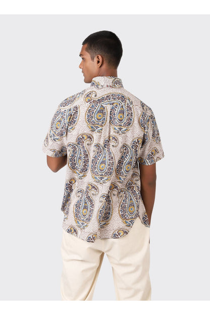 Henry Chintan BlockPrint SS Shirt - BP93 - DUNE + SALT