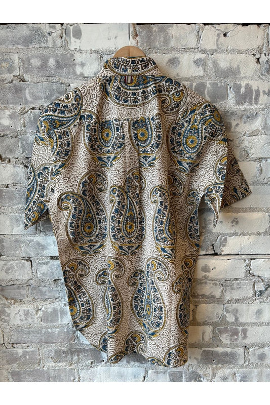 Henry Chintan BlockPrint SS Shirt - BP93 - DUNE + SALT