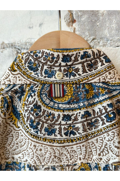 Henry Chintan BlockPrint SS Shirt - BP93 - DUNE + SALT