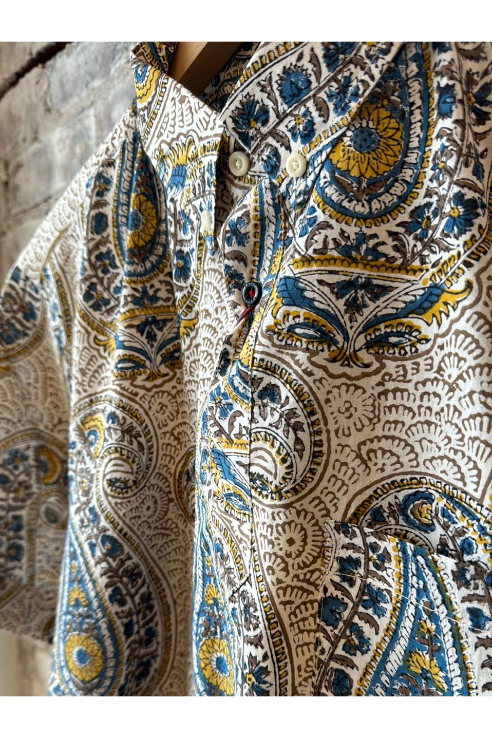Henry Chintan BlockPrint SS Shirt - BP93 - DUNE + SALT