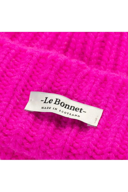 Le Bonnet Logo Beanie - Poppy Pink - DUNE + SALT