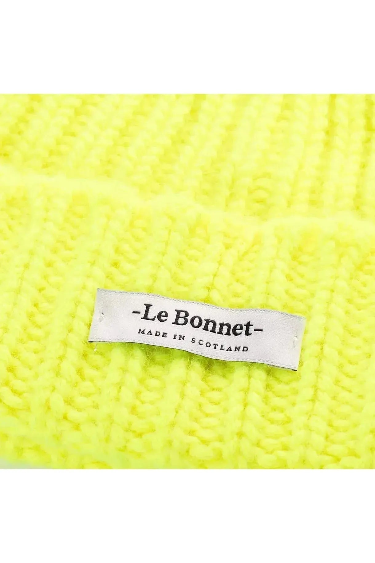 Le Bonnet Logo Beanie - Fluorescent Yellow - DUNE + SALT