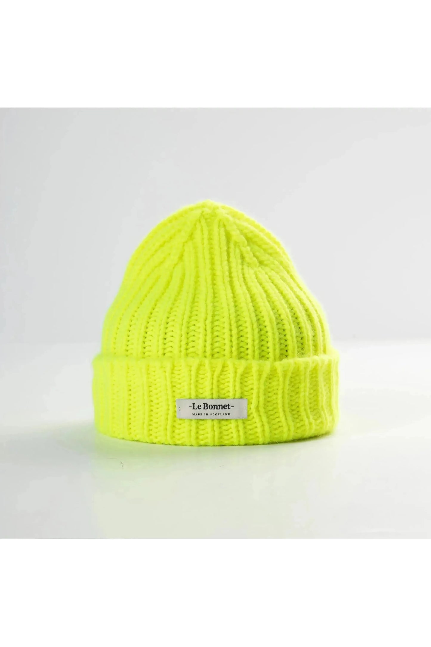 Le Bonnet Logo Beanie - Fluorescent Yellow - DUNE + SALT