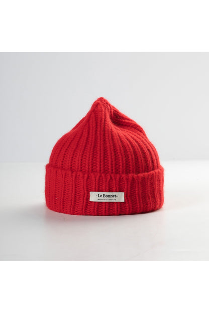 Le Bonnet Logo Beanie - Crimson - DUNE + SALT