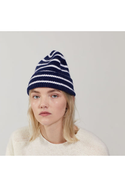 Wool Beanie - Midnight Stripe - DUNE + SALT