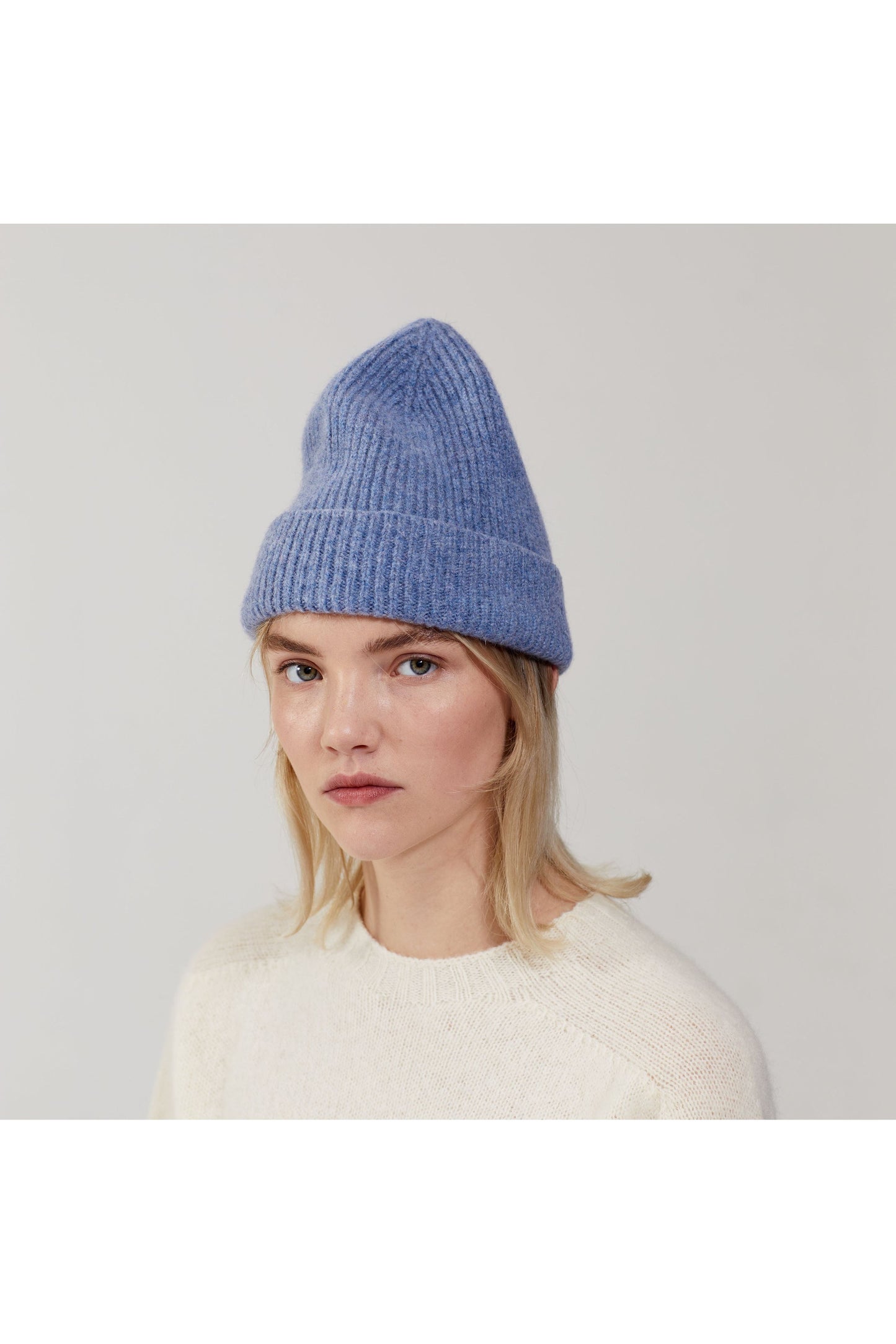 Wool Beanie - Washed Denim - DUNE + SALT