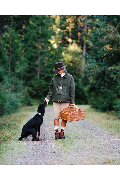 Women's V-Bond Waxed Fleece - Cowboy/Brown - DUNE + SALT