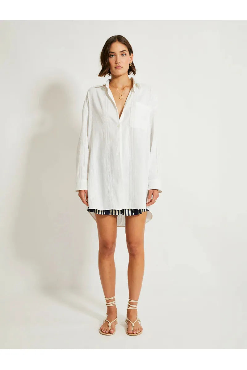 Mariam Shirt - Abira White - DUNE + SALT