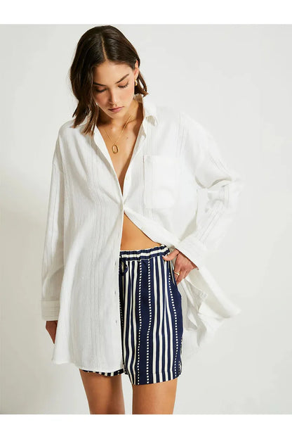 Mariam Shirt - Abira White - DUNE + SALT