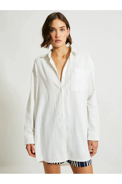 Mariam Shirt - Abira White - DUNE + SALT
