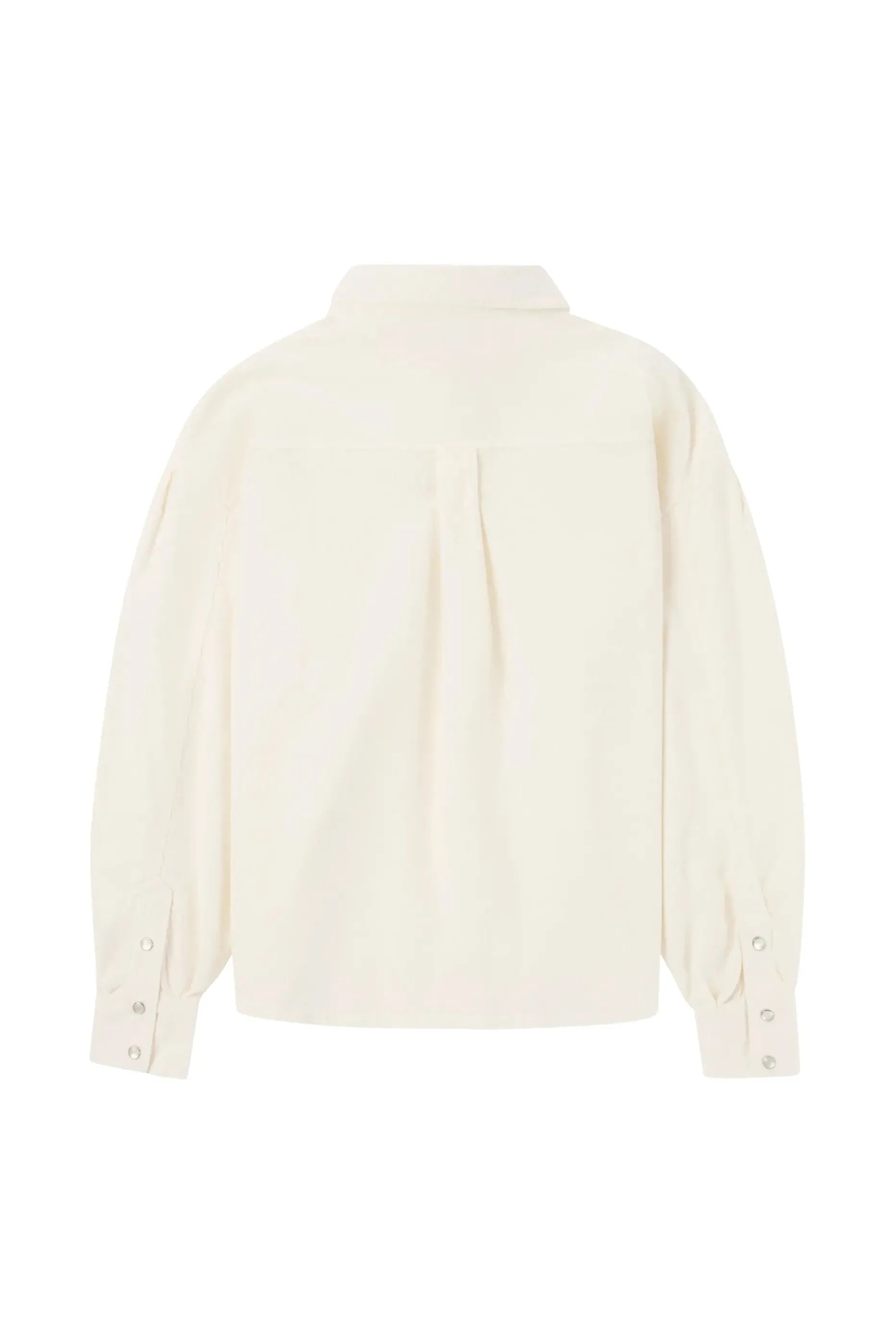 Women's Wild Velvet Shirt - White - DUNE + SALT