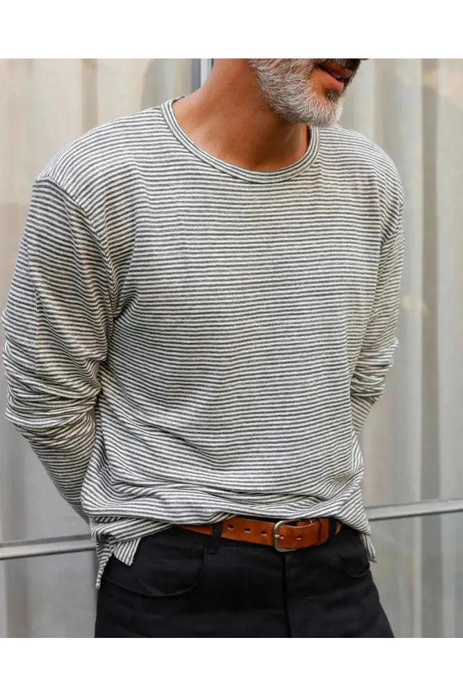 Long Sleeve Sun Tee - Lines - DUNE + SALT