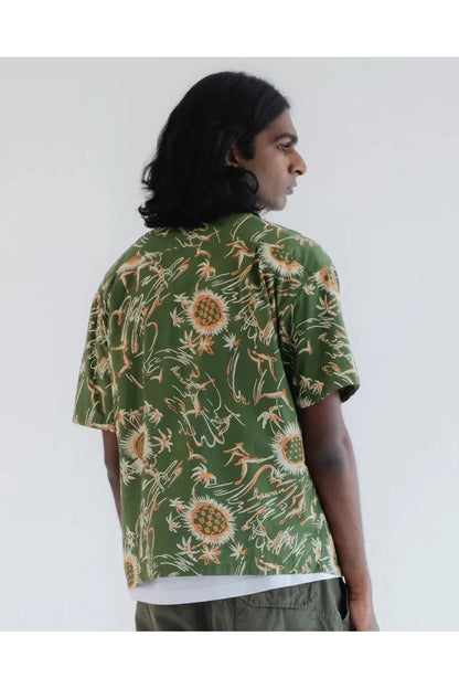 Aloha Shirt - Green Casa Print - DUNE + SALT