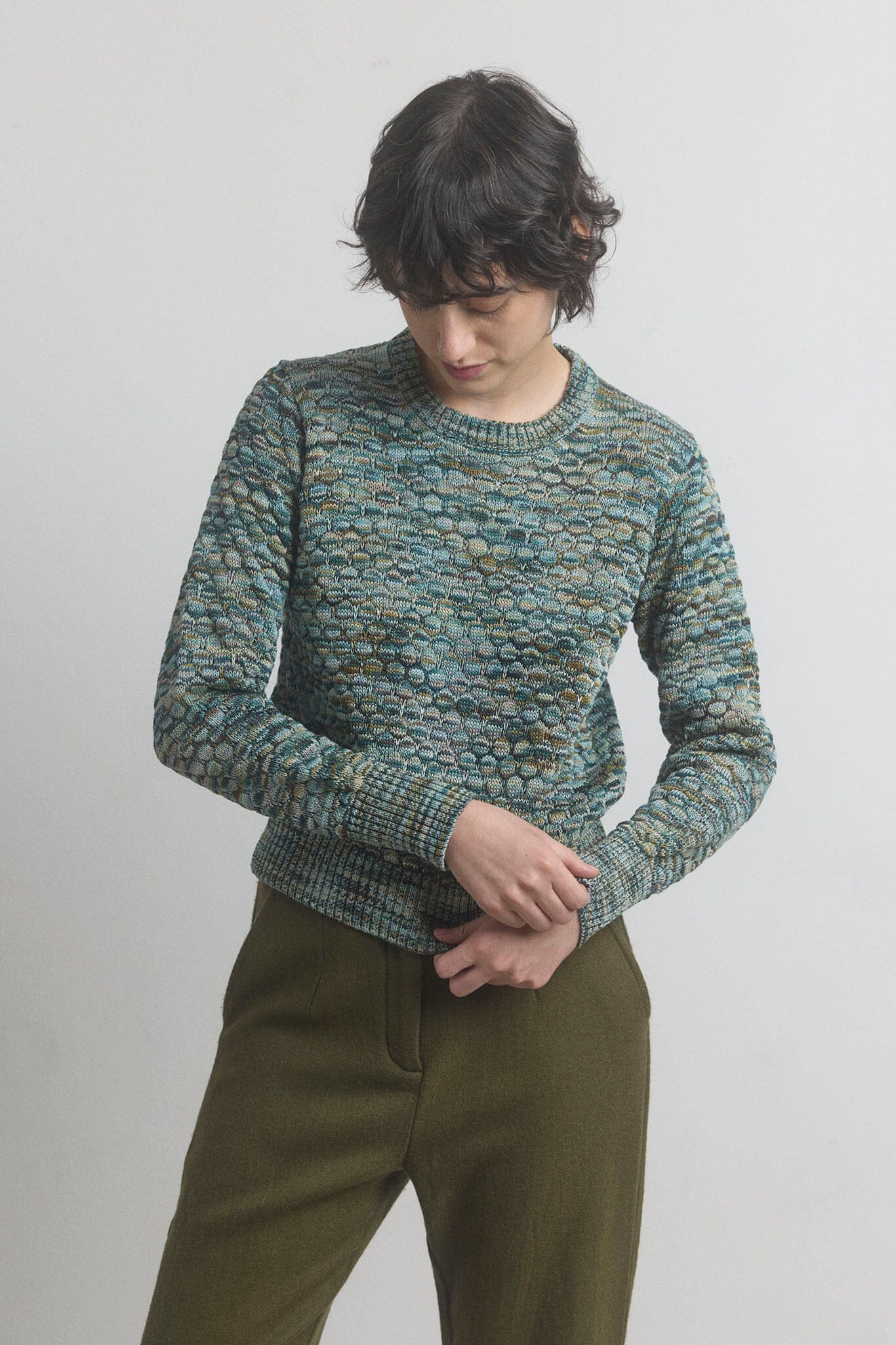 Diana Pullover - Green Combo
