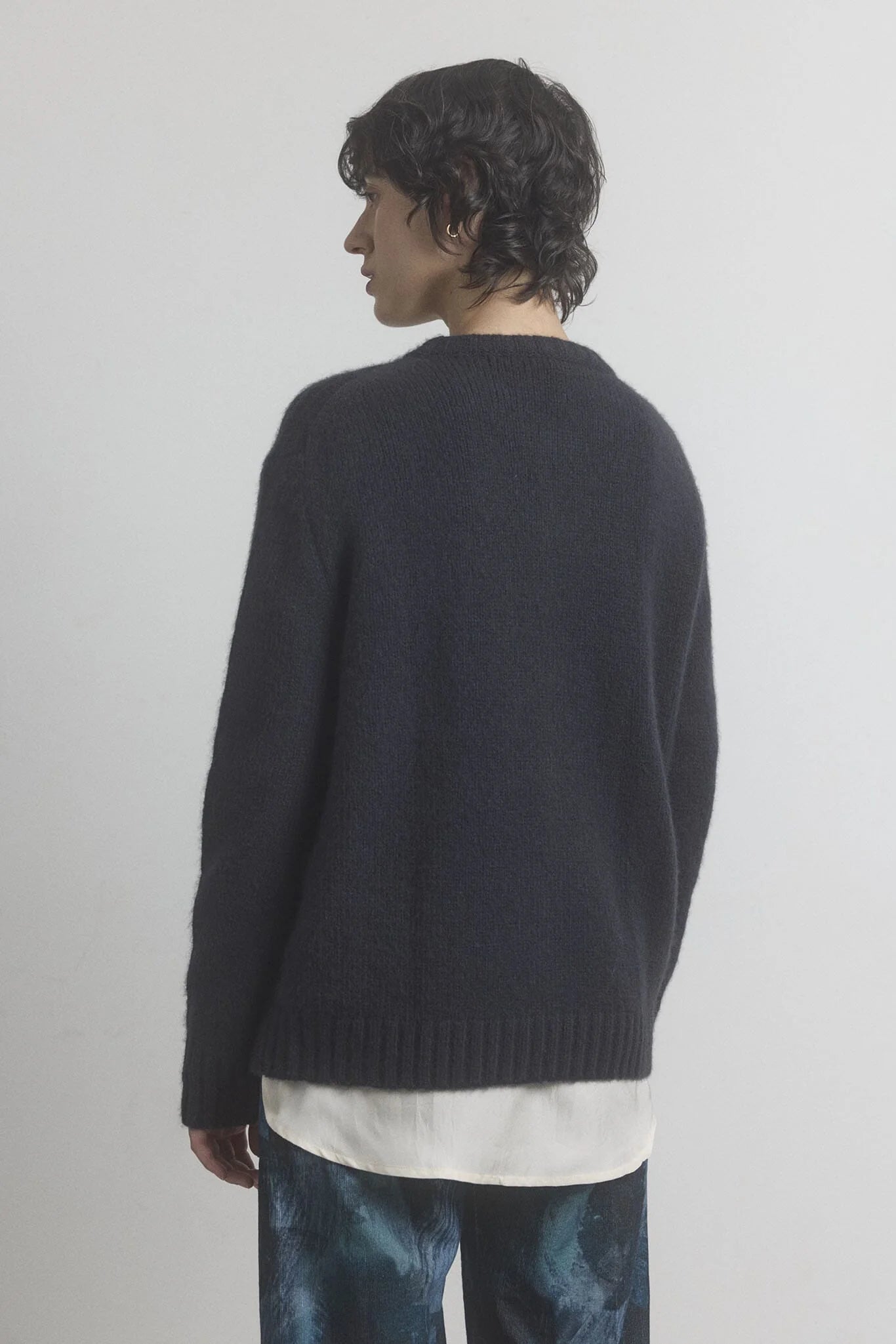 Mies Cable Pullover - Coal