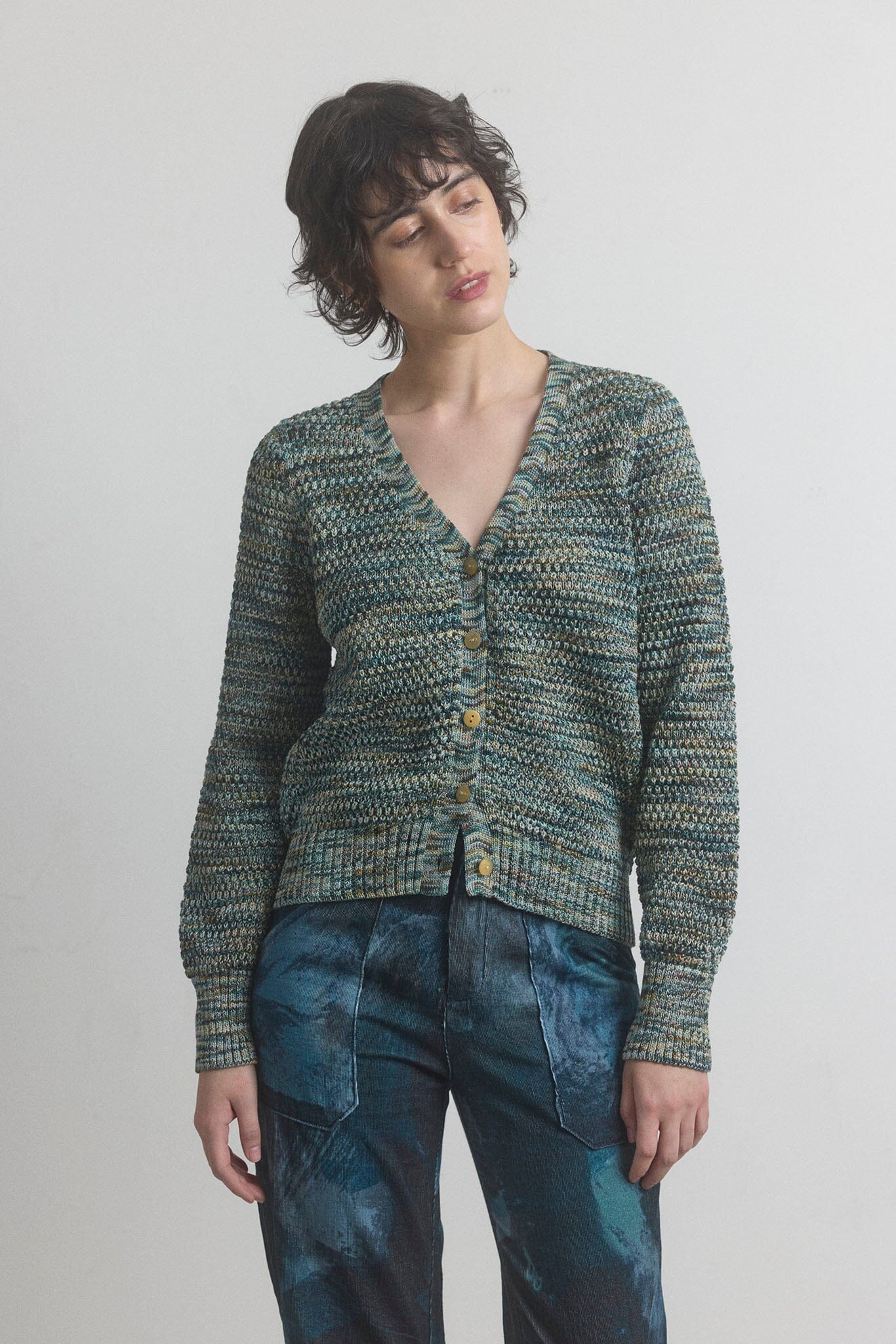 Morgan Cardigan - Green Combo