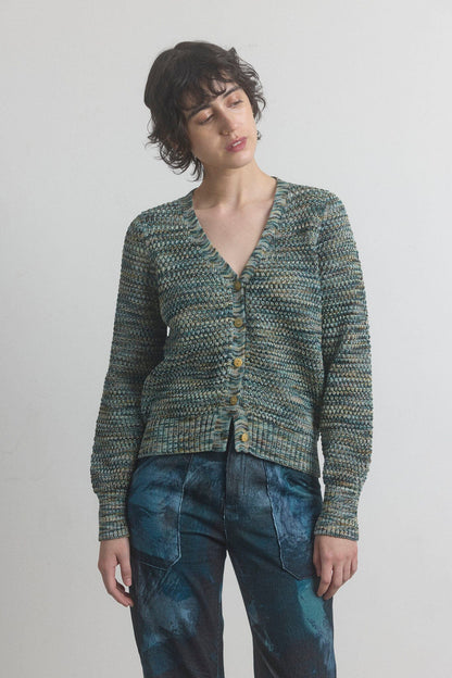 Morgan Cardigan - Green Combo