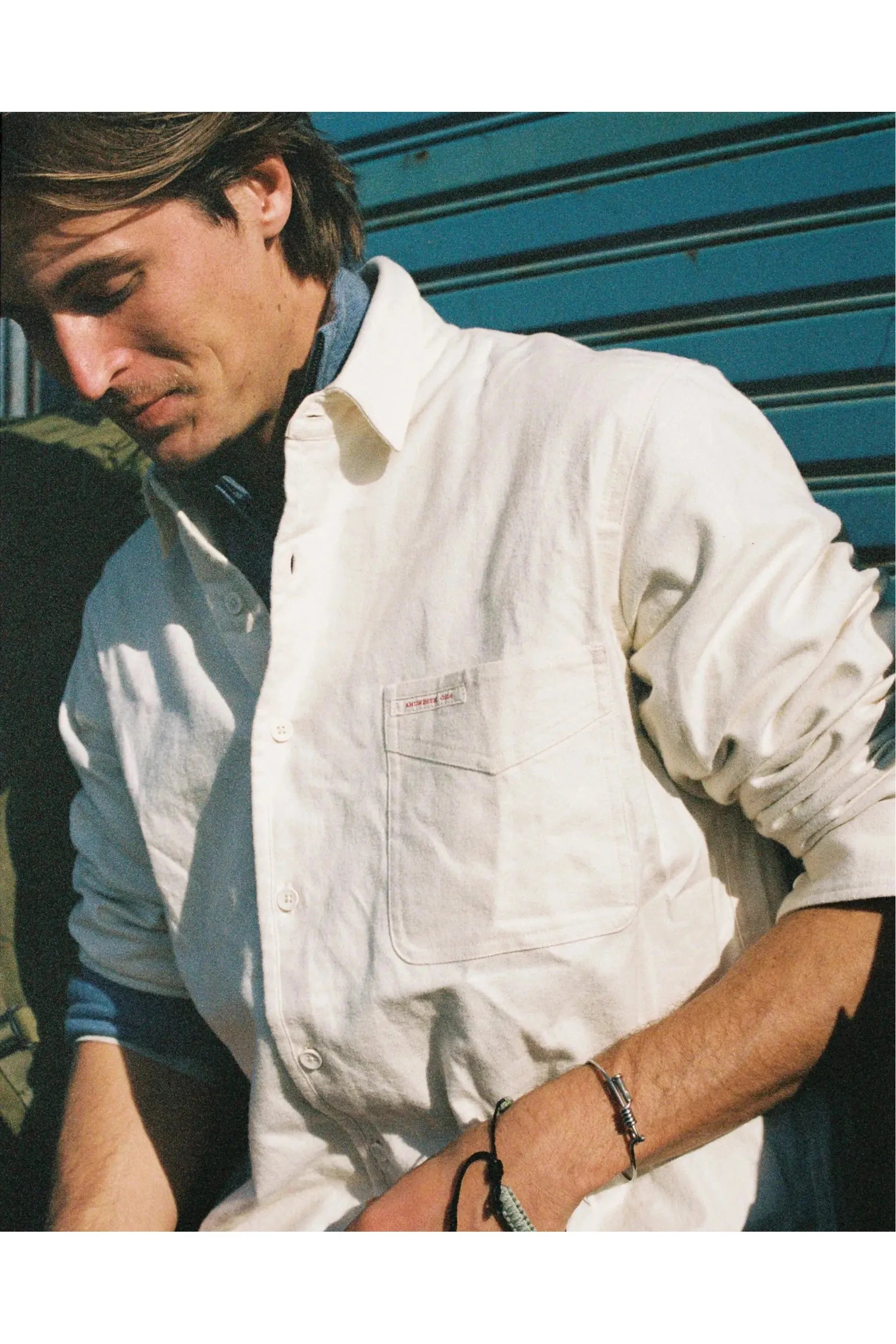 Framheim Men's Flannel Shirt - Oatmeal - DUNE + SALT