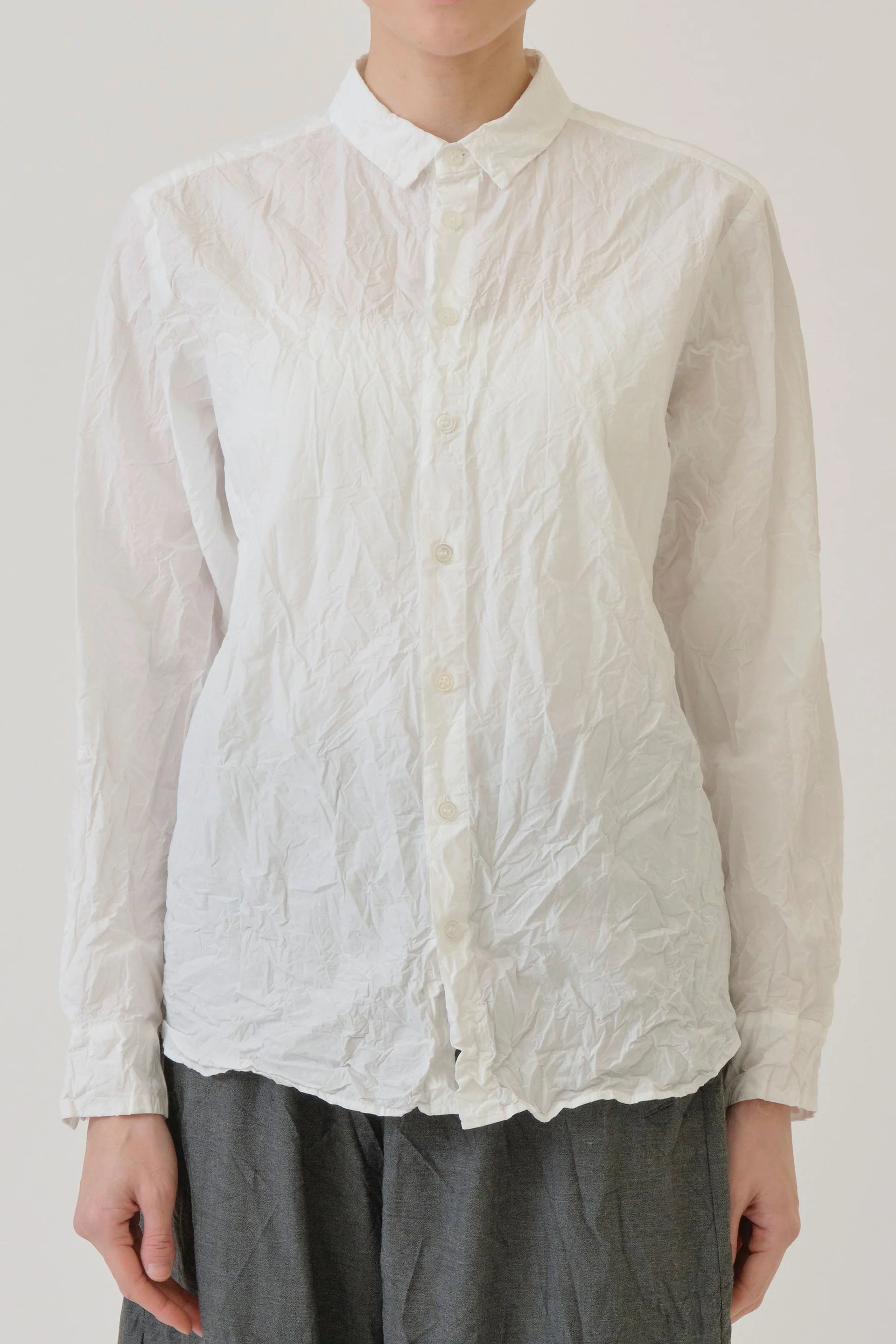 Cotton Typewriter Blouse - Charcoal - DUNE + SALT