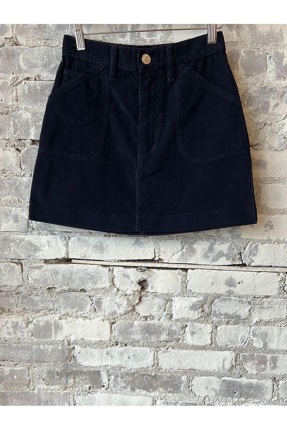 70s Pocket Mini Skirt - Navy - DUNE + SALT