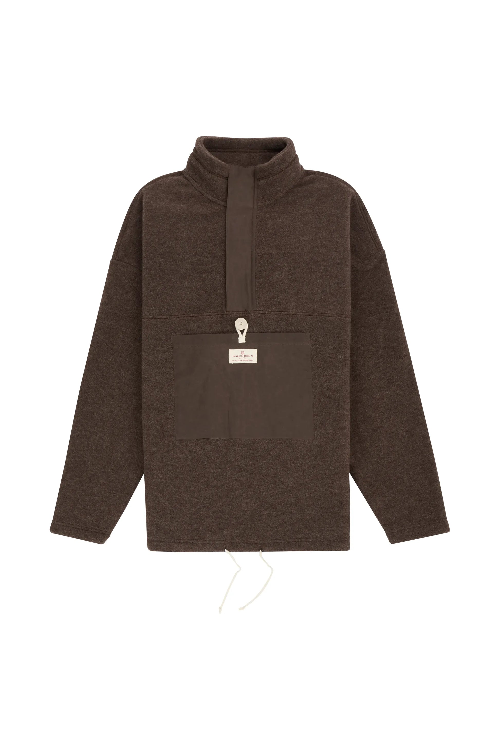 Men's V-Bond Waxed Fleece - Cowboy/Brown - DUNE + SALT
