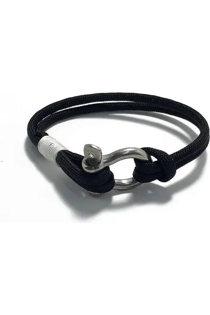 Black Nautical Shackle Bracelet - DUNE + SALT