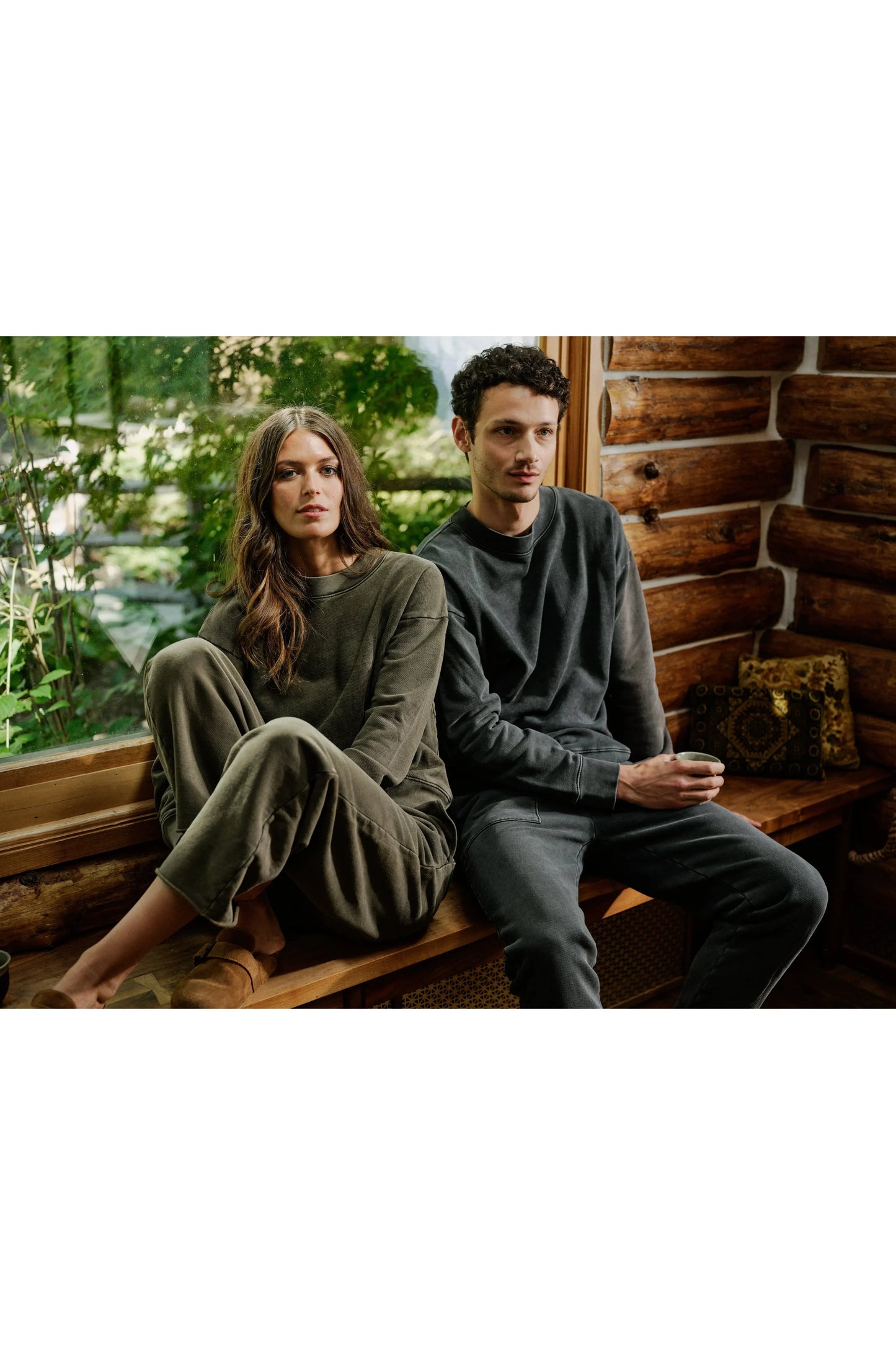 Arlo Pigment Dyed Organic Cotton Sweatpant - Washed Out - DUNE + SALT