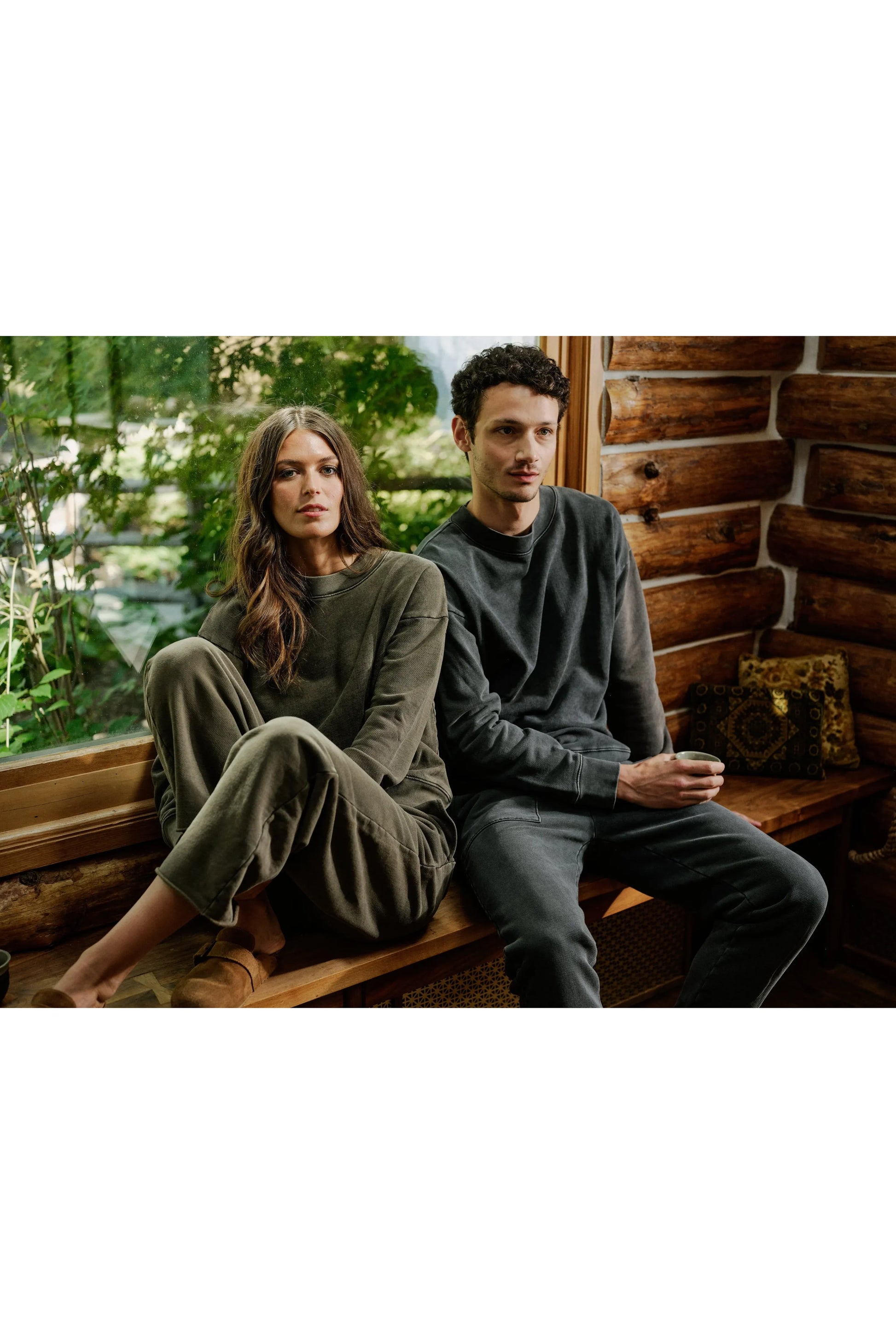 Arlo Pigment Dyed Organic Cotton Sweatpant - Washed Out - DUNE + SALT