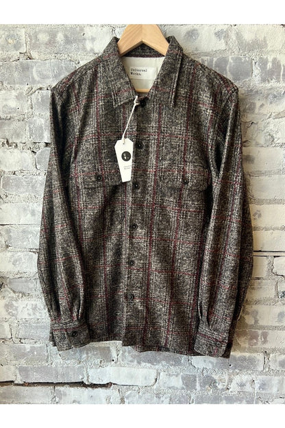 L/S Fleece Utility Shirt - Brown Bari - DUNE + SALT