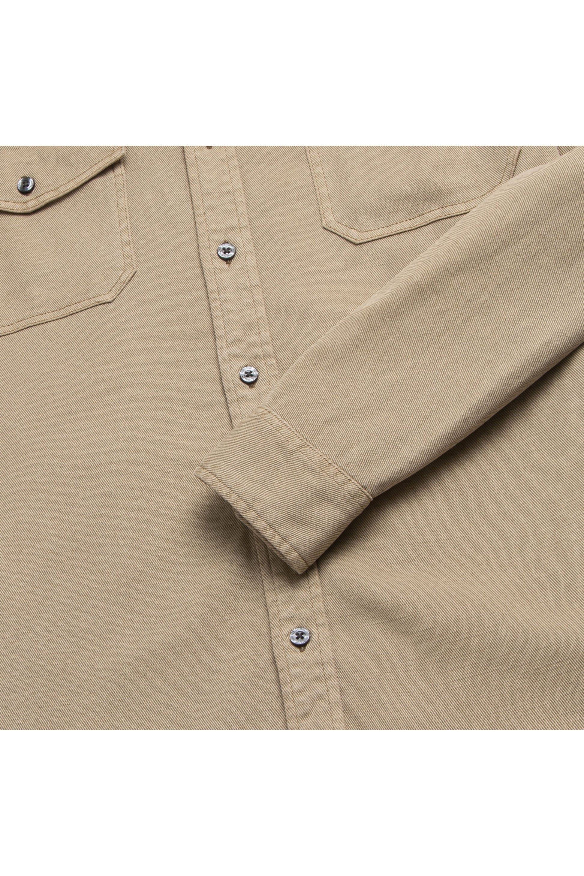Jeb L/S Two-Pocket Garment-Dyed Shirt - Chinchilla - DUNE + SALT