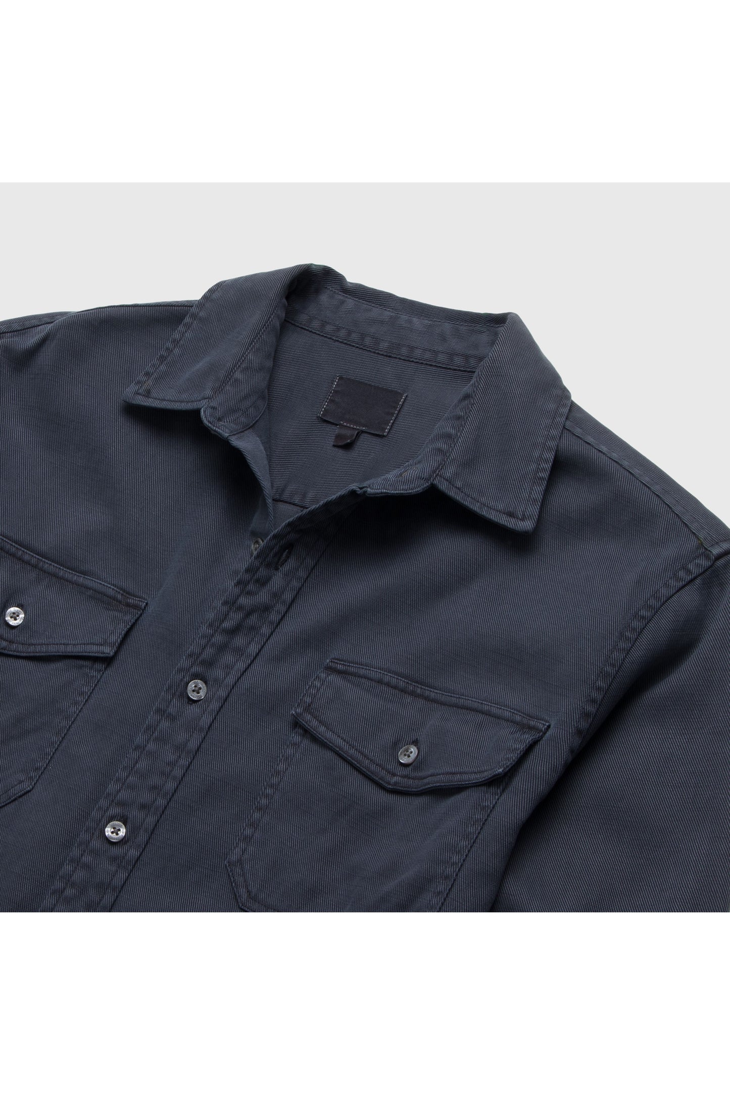 Jeb L/S Two-Pocket Garment-Dyed Shirt - Navy - DUNE + SALT