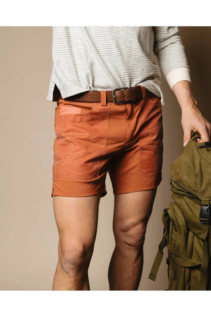 Men's 7incher Field Short - Terra Red/Red - DUNE + SALT