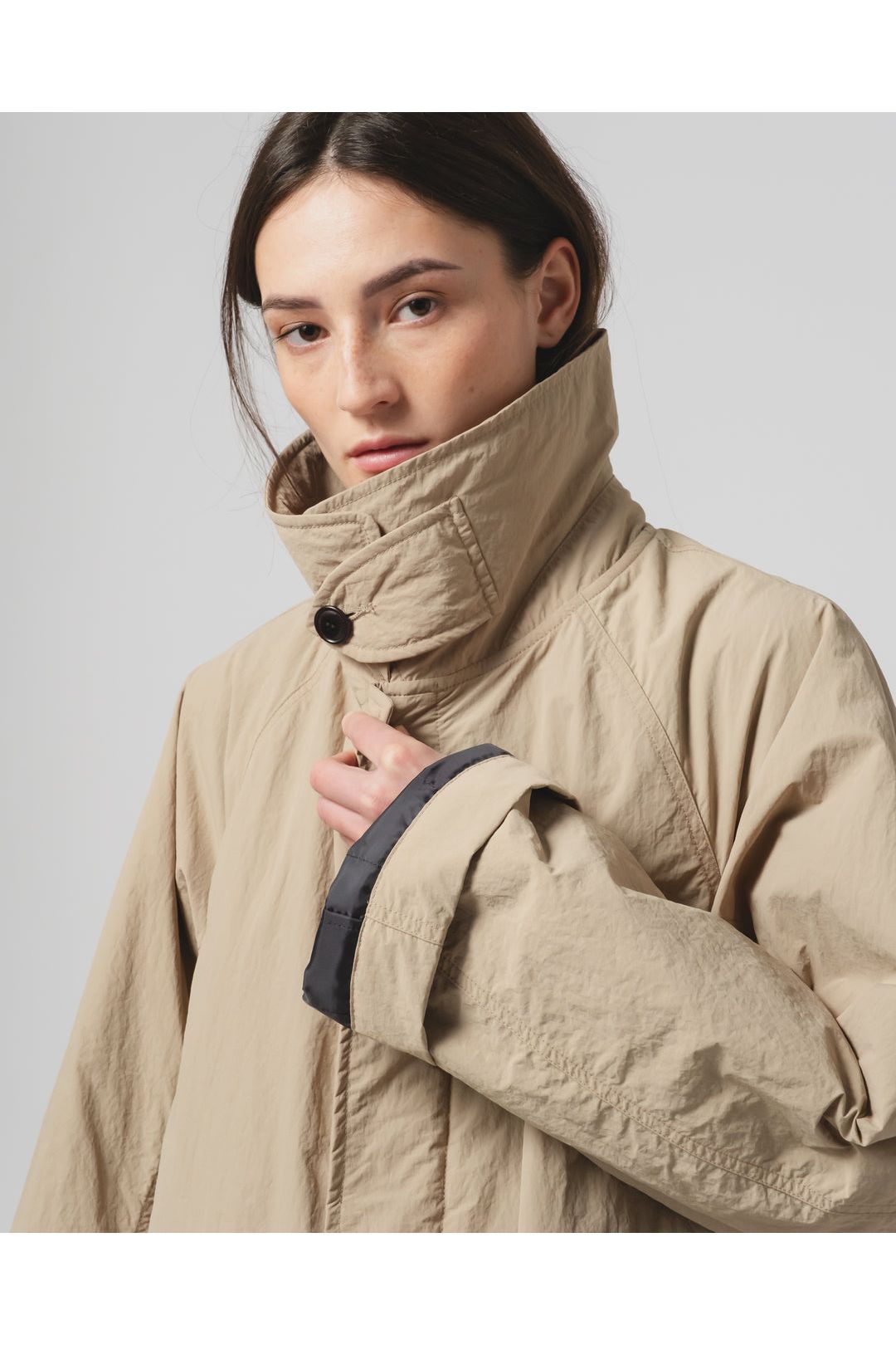 G.O.D Military Nylon Fuji Trench - Oyster