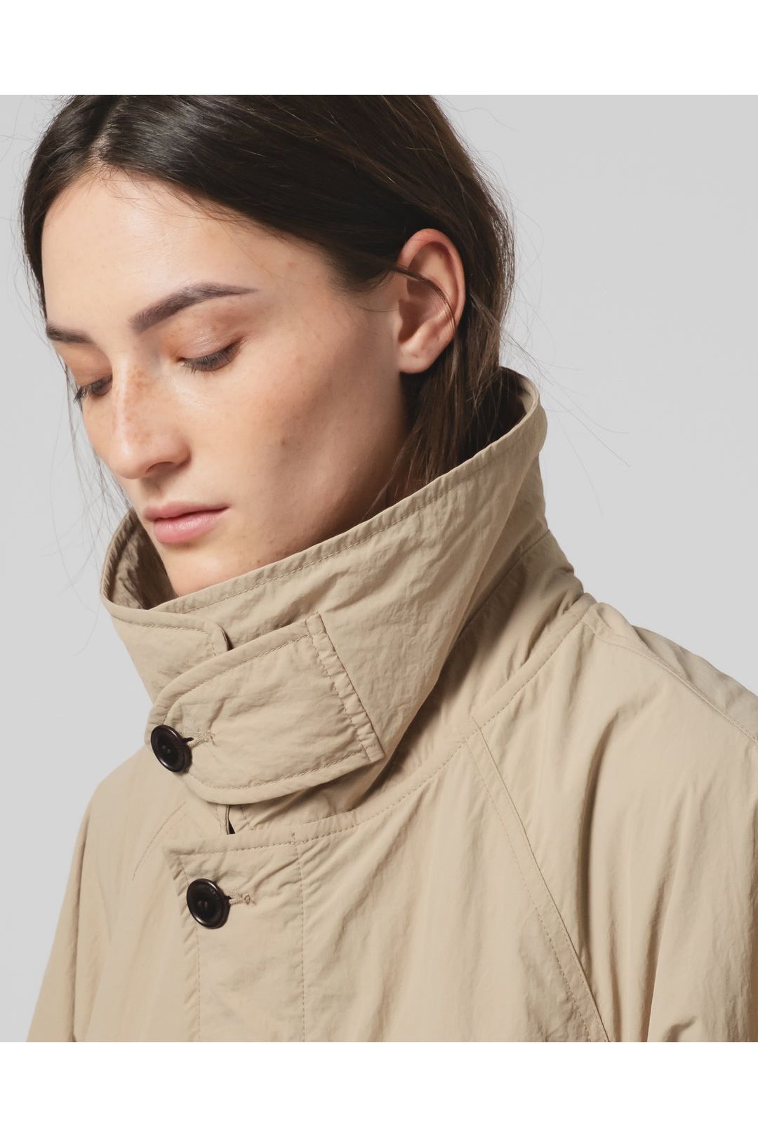 G.O.D Military Nylon Fuji Trench - Oyster